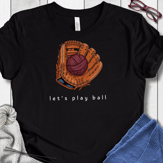 Let's Play Ball T-Shirt Black / XS