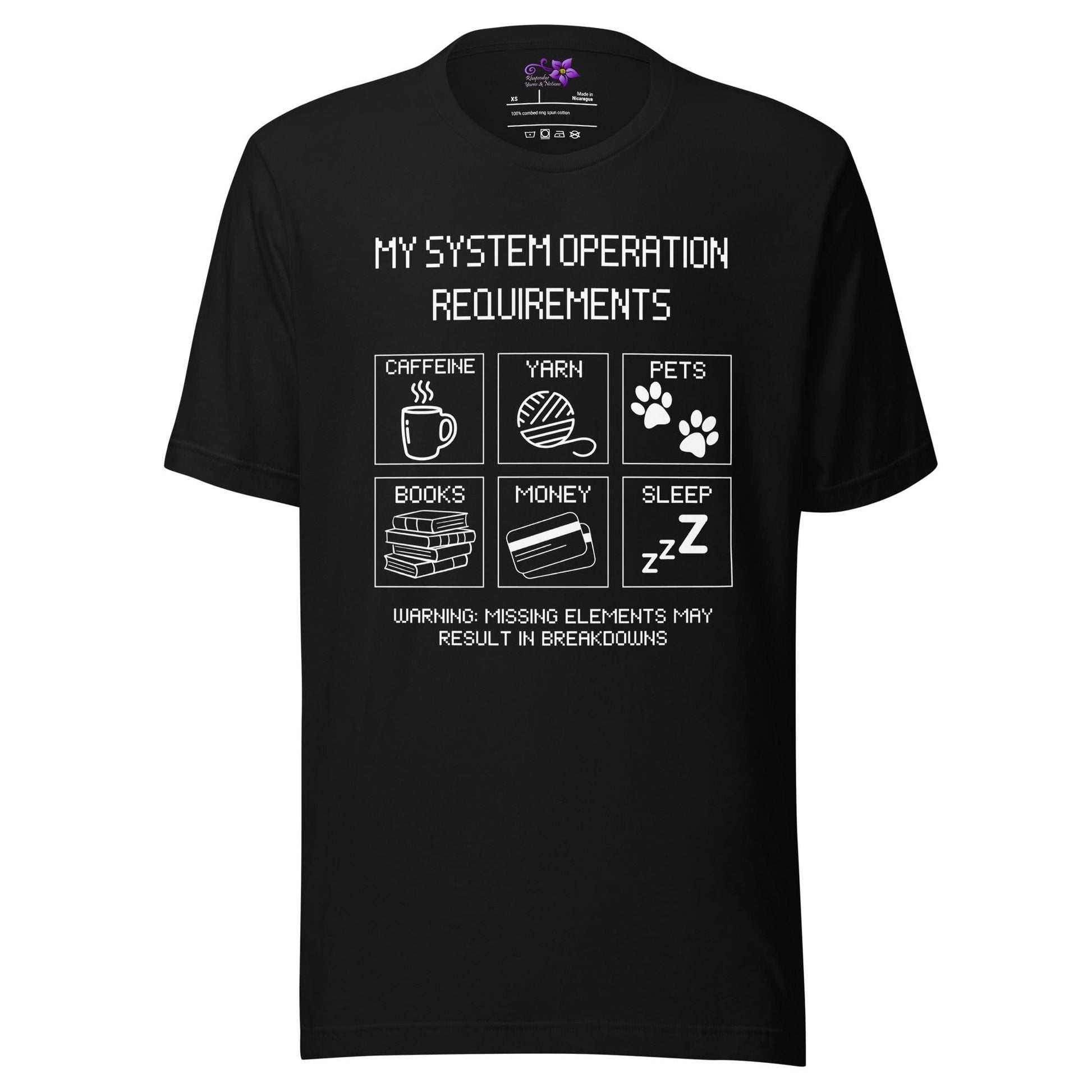 My Operating Requirements Crew Neck T-Shirt Black / XS