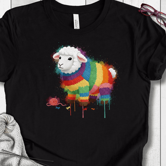 Sheep Dye Splash T-Shirt Black / XS