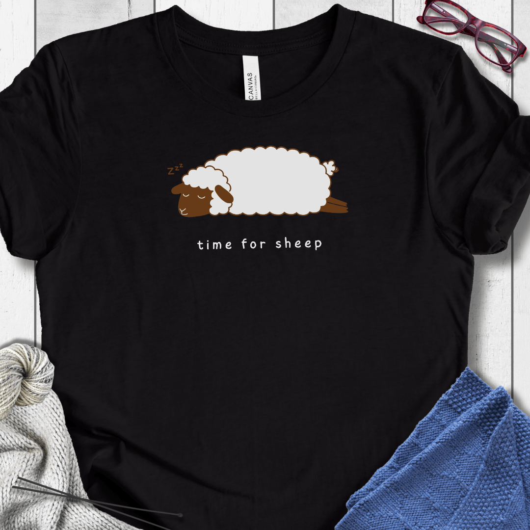 Time for Sheep t-shirt Black / XS