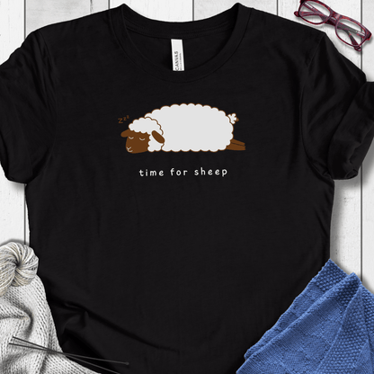 Time for Sheep t-shirt Black / XS