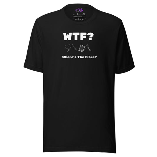 WTF Crew Neck T-Shirt Black / XS