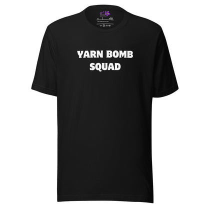 Yarn Bomb Squad Crew Neck T-Shirt Black / XS