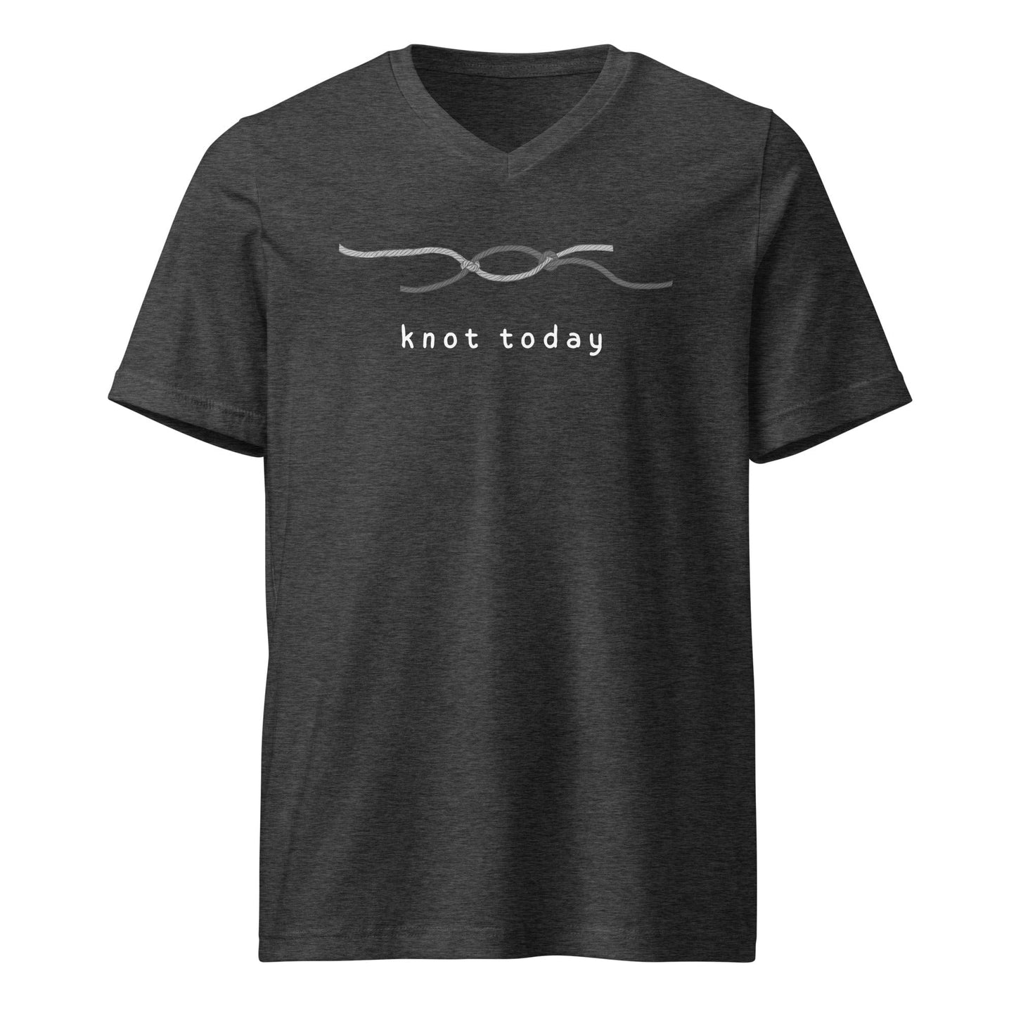 Knot Today V-Neck T-Shirt Dark Grey Heather / S