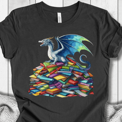 Fabric Hoarder Dragon T-Shirt Dark Grey / S