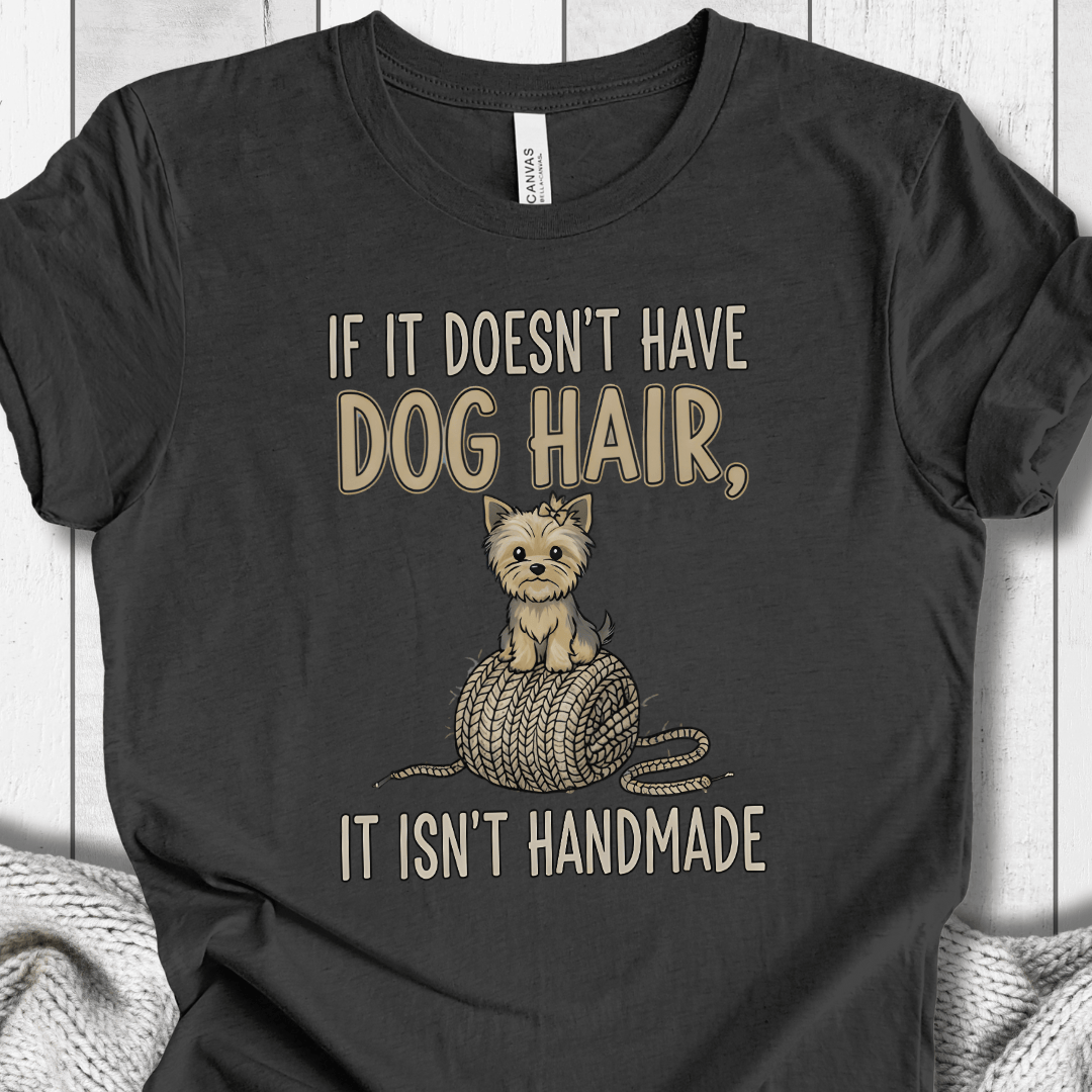 Handmade = Dog Hair T-Shirt Dark Grey / S