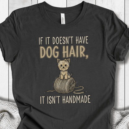Handmade = Dog Hair T-Shirt Dark Grey / S