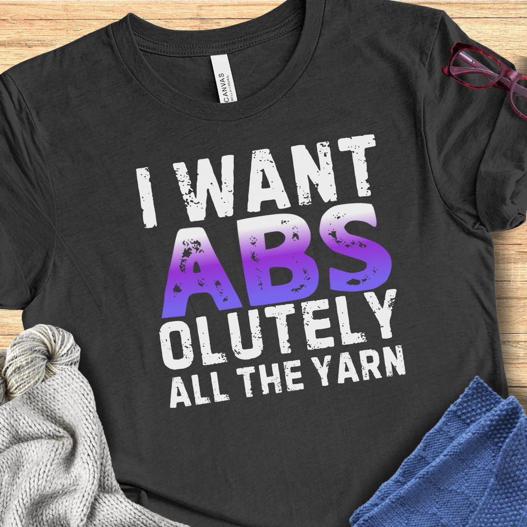 I want Abs T-Shirt Dark Grey / S