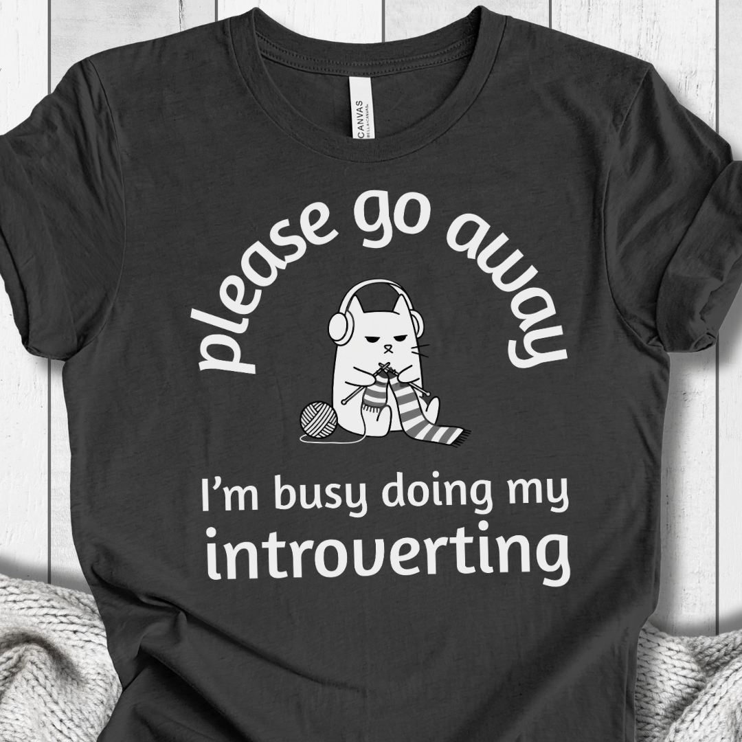 Introverting T-Shirt Dark Grey / S