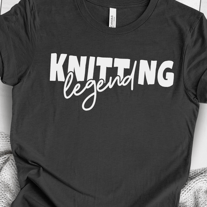 Knitting Legend T-Shirt Dark Grey / S