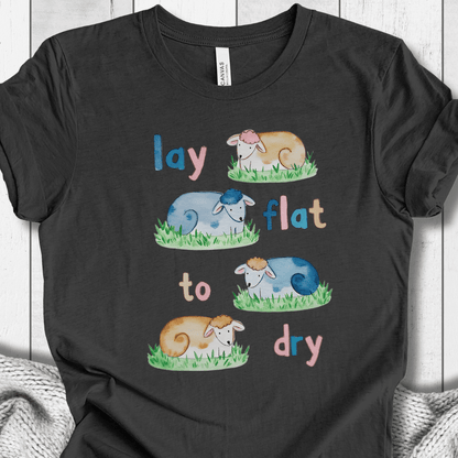 Lay Flat to Dry Group T-Shirt Dark Grey / S