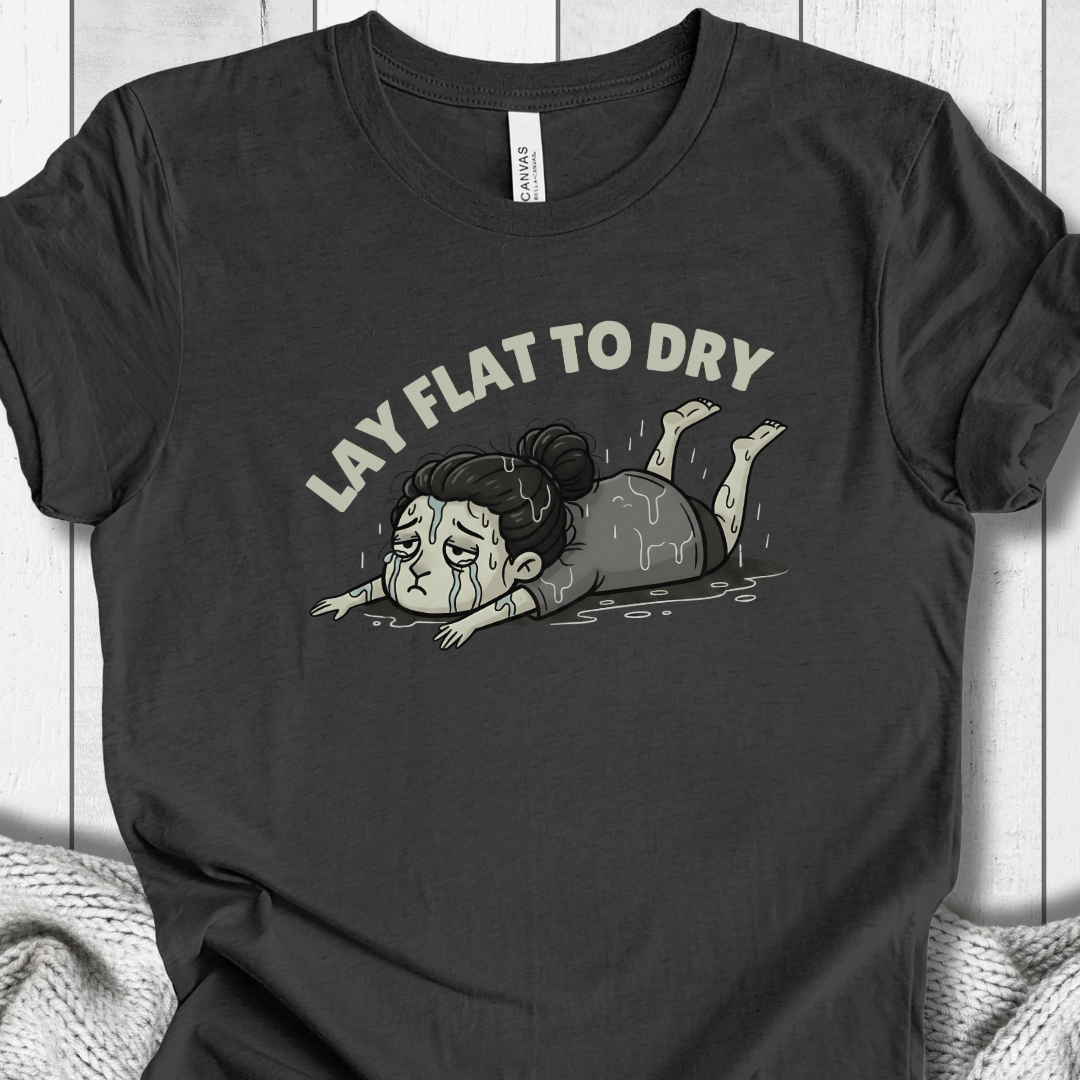 Lay Flat to Dry Woman T-Shirt Dark Grey / S