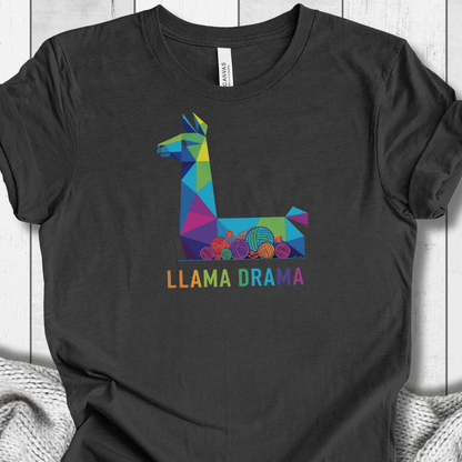 Llama Drama T-Shirt Dark Grey / S