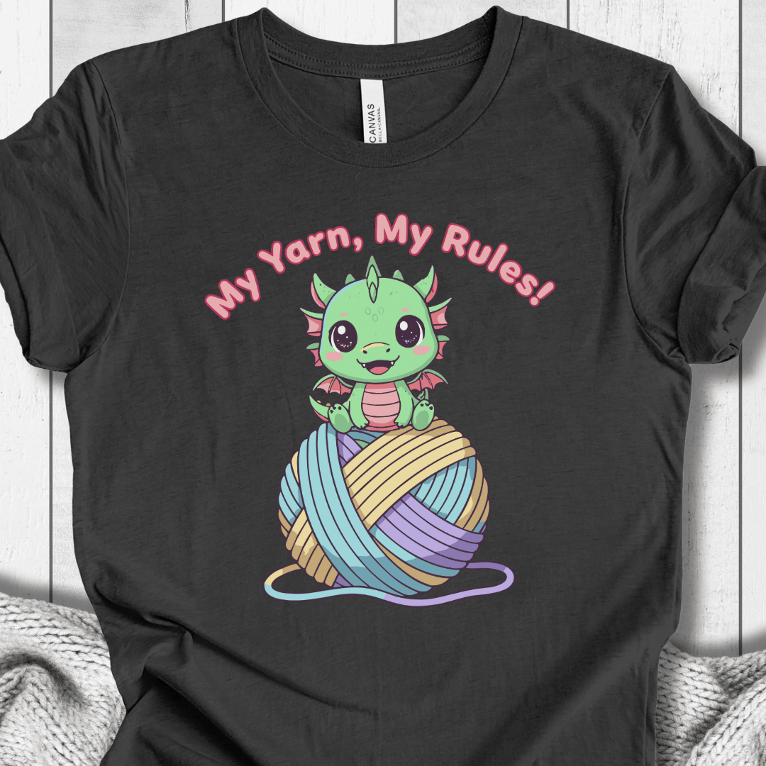 My Yarn My Rules T-Shirt Dark Grey / S