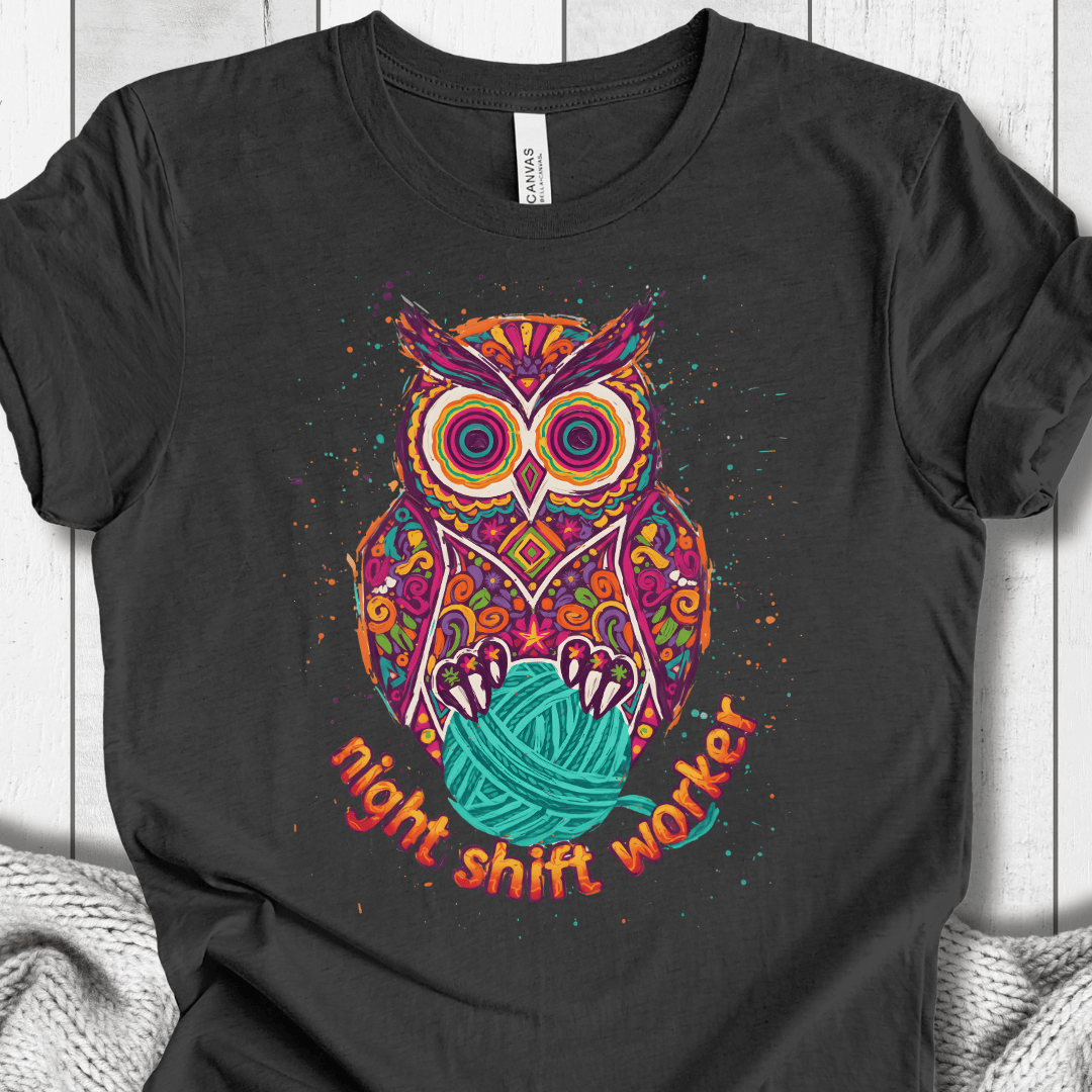 Night Shift Worker T-Shirt Dark Grey / S