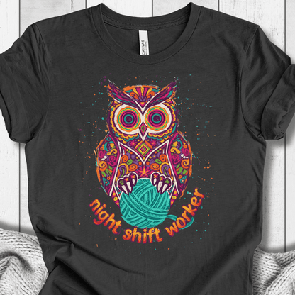 Night Shift Worker T-Shirt Dark Grey / S