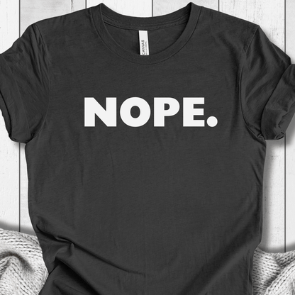 NOPE T-Shirt Dark Grey / S