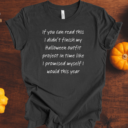 Placeholder Halloween Outfit T-Shirt Dark Grey / S