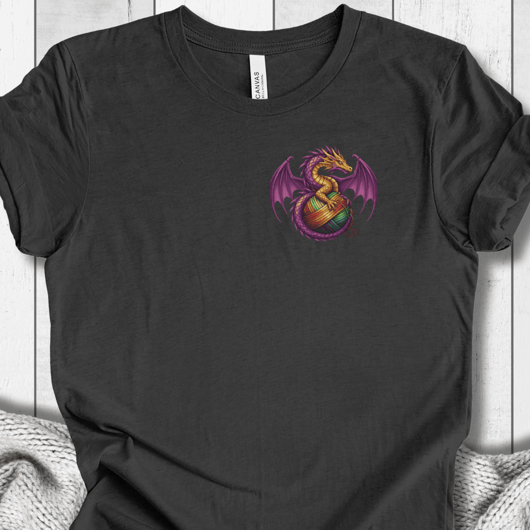 Pocket Dragon T-Shirt Dark Grey / S