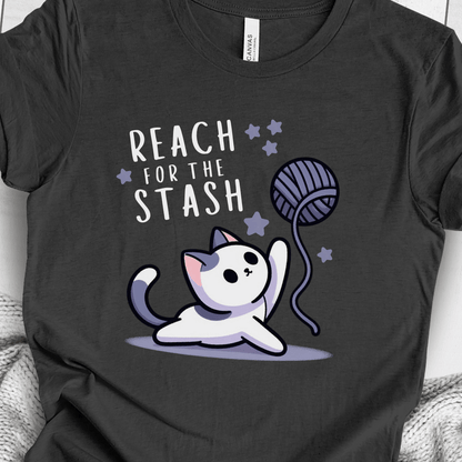 Reach for the Stash T-Shirt Dark Grey / S