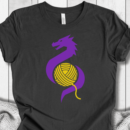 Styalised Dragon T-Shirt Dark Grey / S