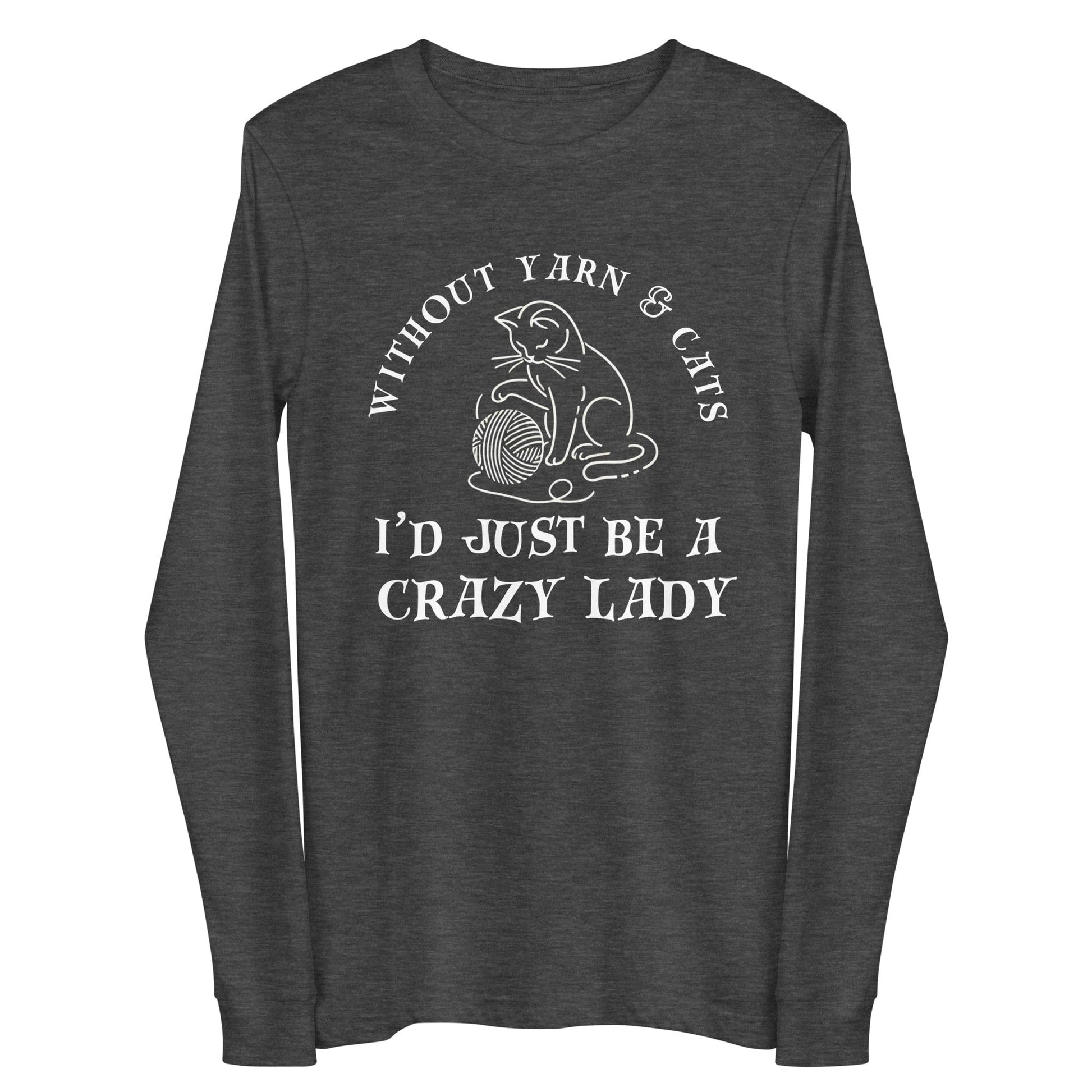 Yarn & Cats Long Sleeve Tee Dark Grey / S