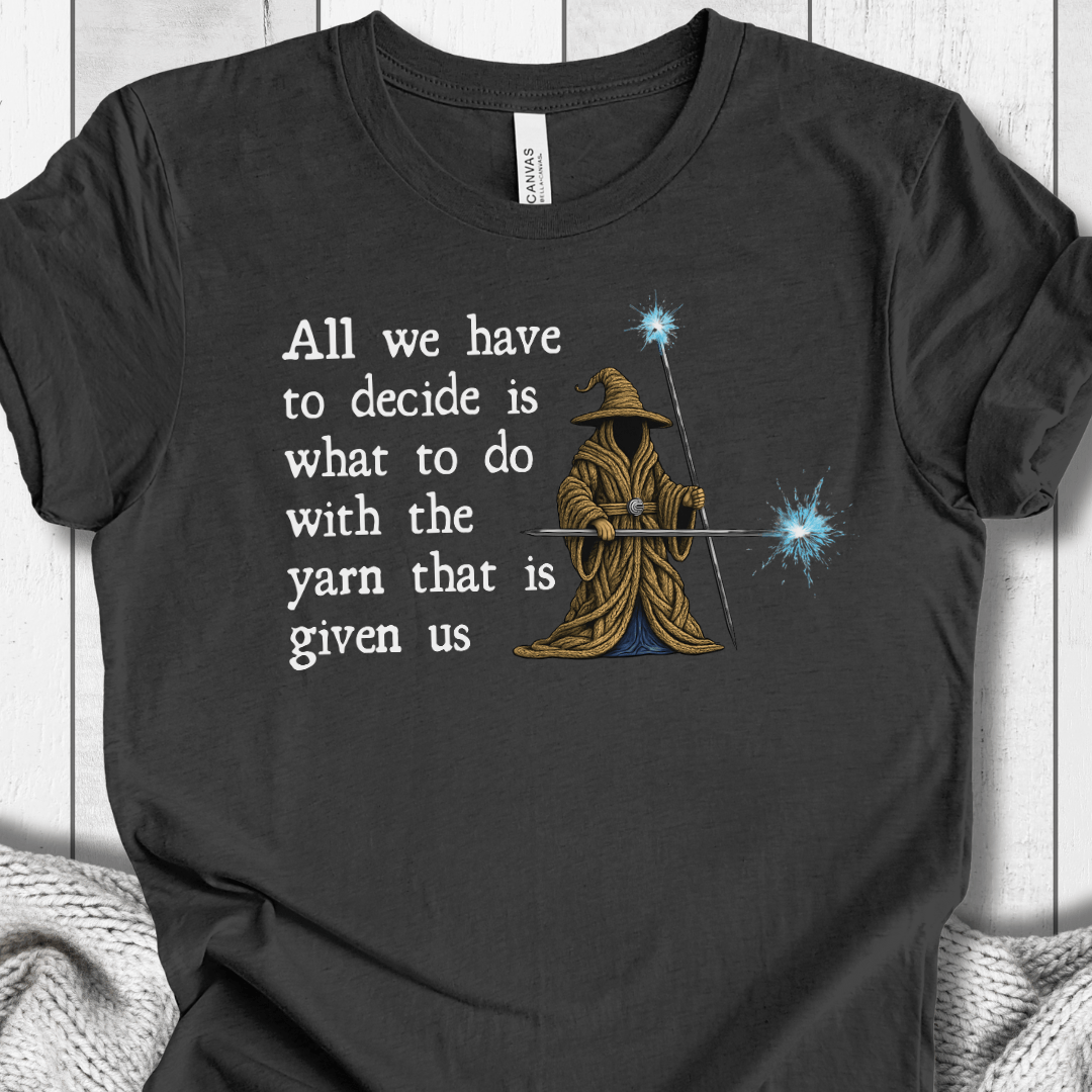 Yarn Wizard T-Shirt Dark Grey / S