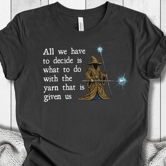 Yarn Wizard T-Shirt Dark Grey / S