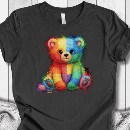 Bear Dye Splash T-Shirt Dark Grey / XS