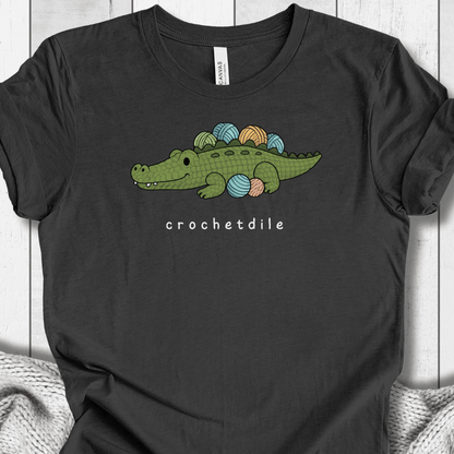 Crochetdile t-shirt Dark Grey / XS