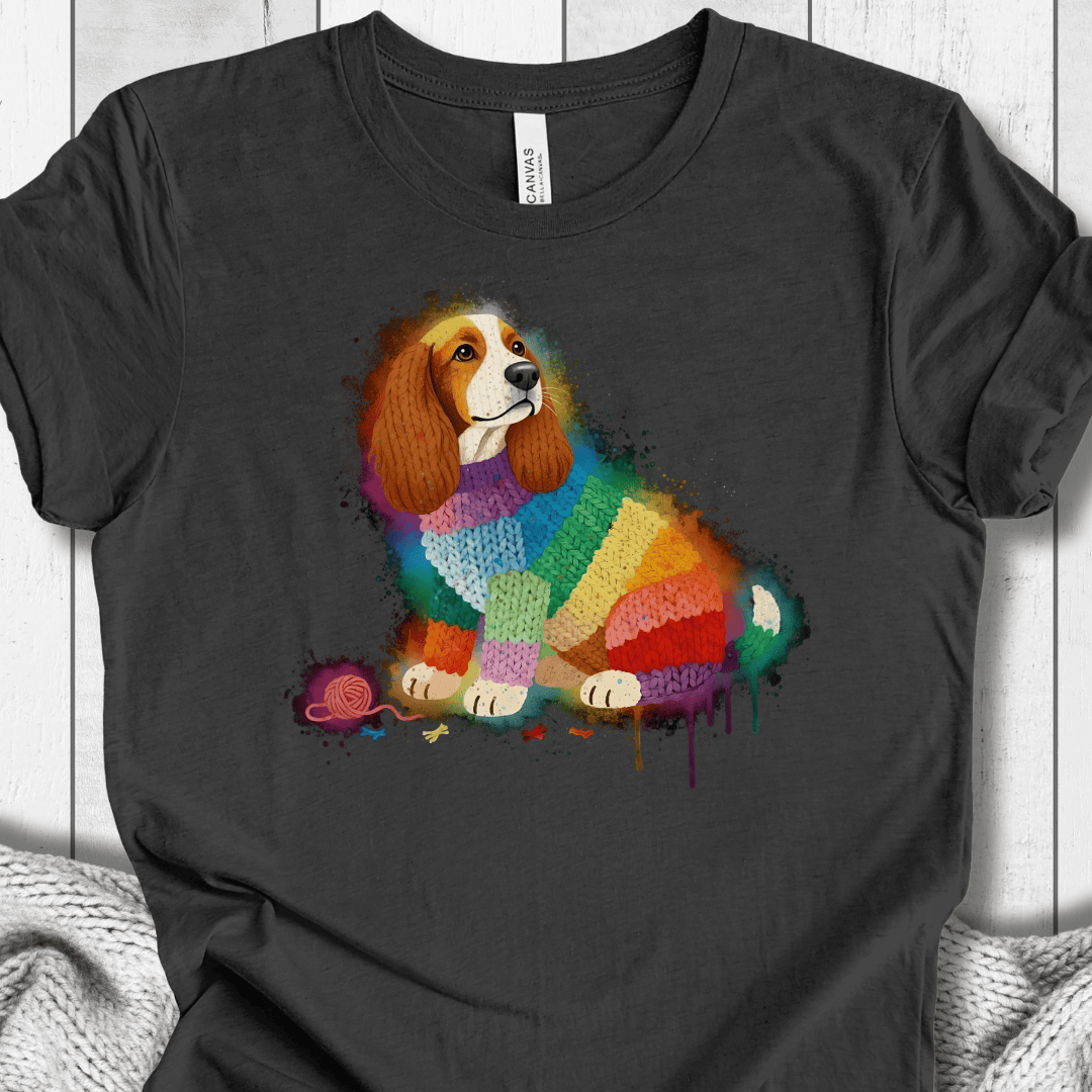 Dog Dye Splash T-Shirt Dark Grey / XS