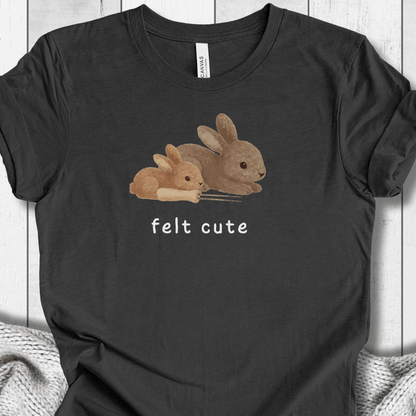 Felt Cute t-shirt Dark Grey / XS