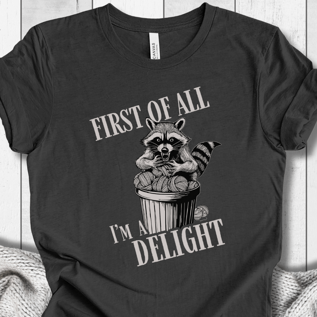 I'm a Delight T-Shirt Dark Grey / XS