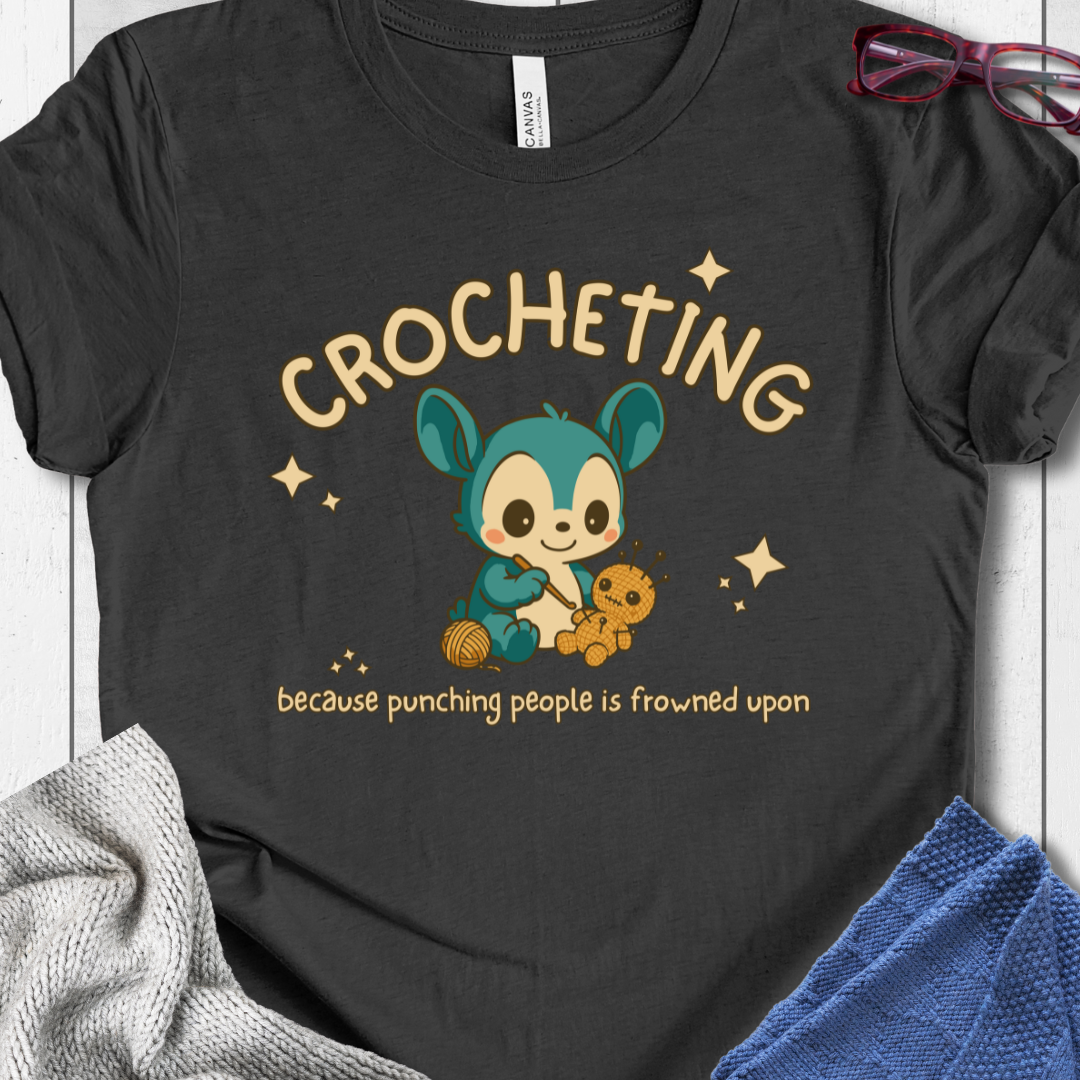 Punching People Is Frowned Upon T-Shirt Dark Grey / XS