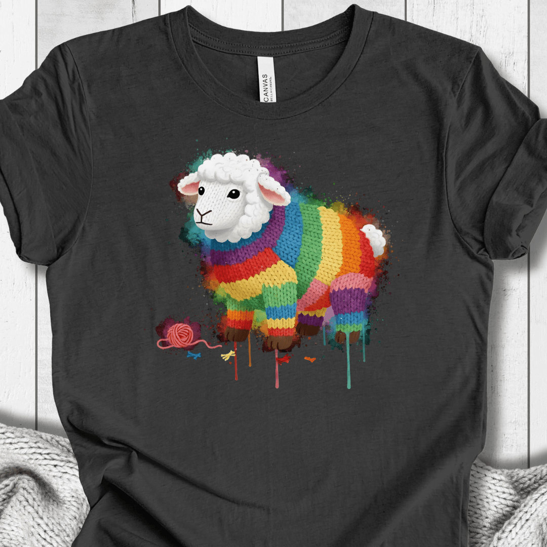 Sheep Dye Splash T-Shirt Dark Grey / XS