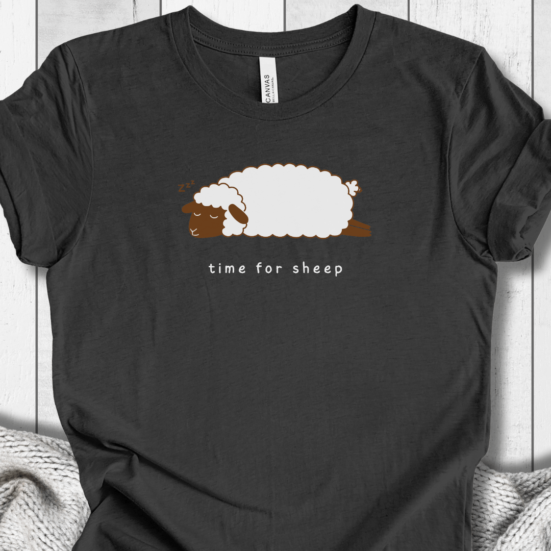 Time for Sheep t-shirt Dark Grey / XS