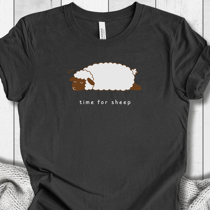Time for Sheep t-shirt Dark Grey / XS