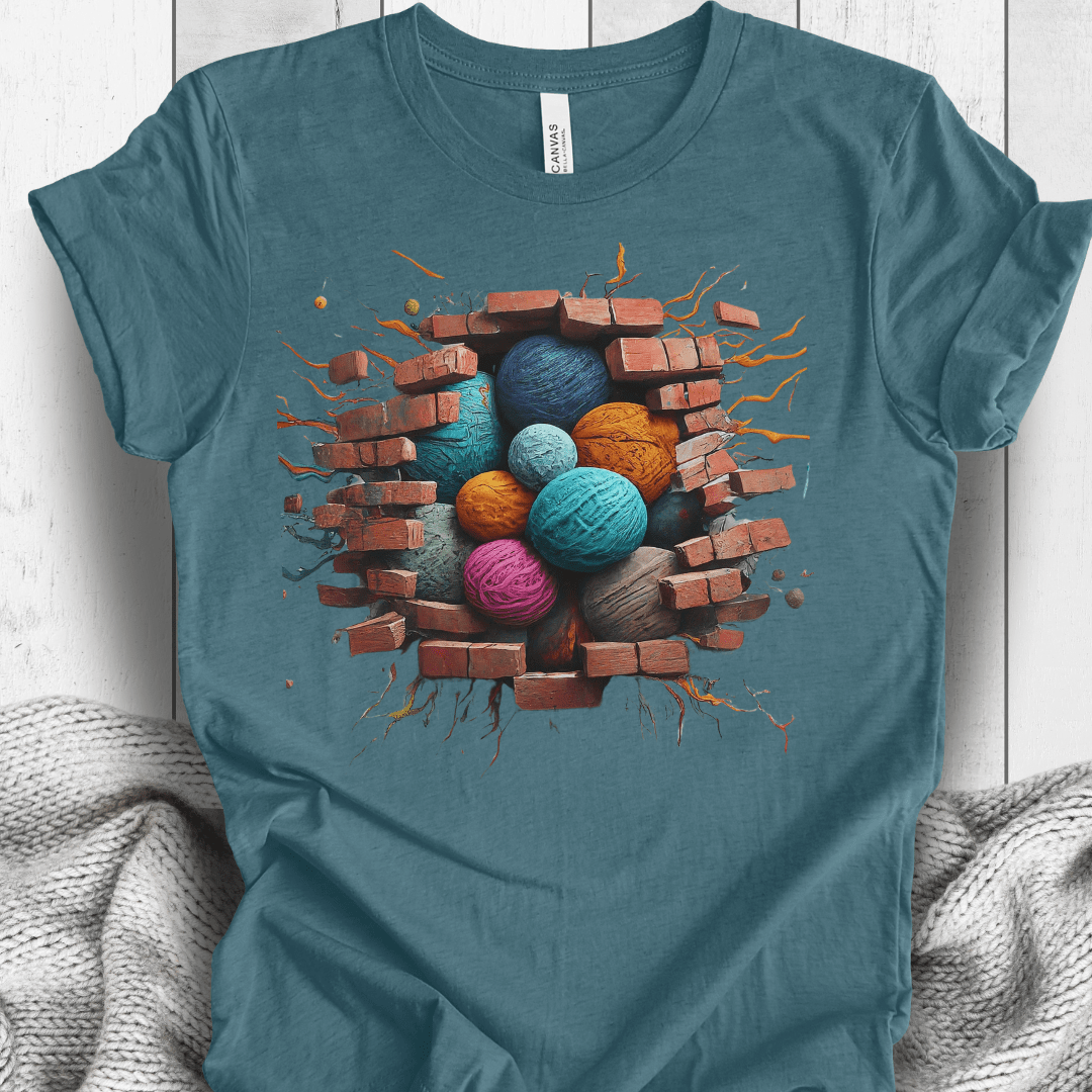 3D Yarn Wall T-Shirt Deep Teal / S