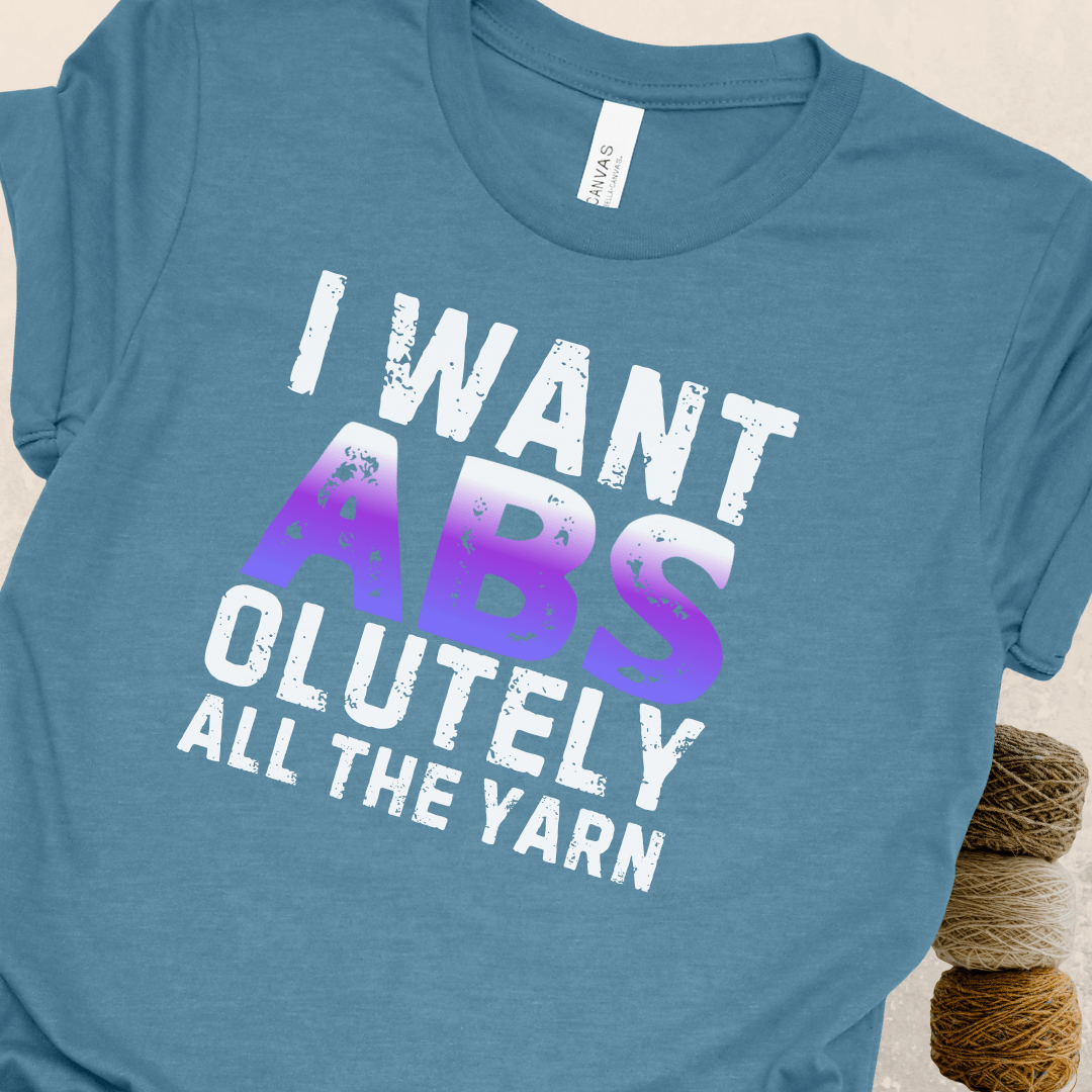 I want Abs T-Shirt Deep Teal / S