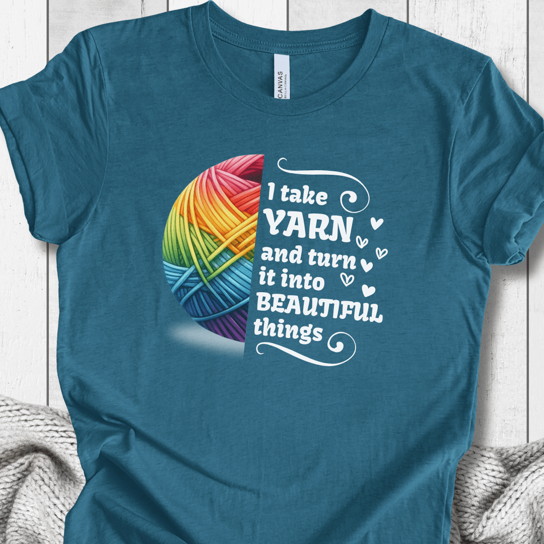 Yarn to Beauty T-Shirt Deep Teal / S