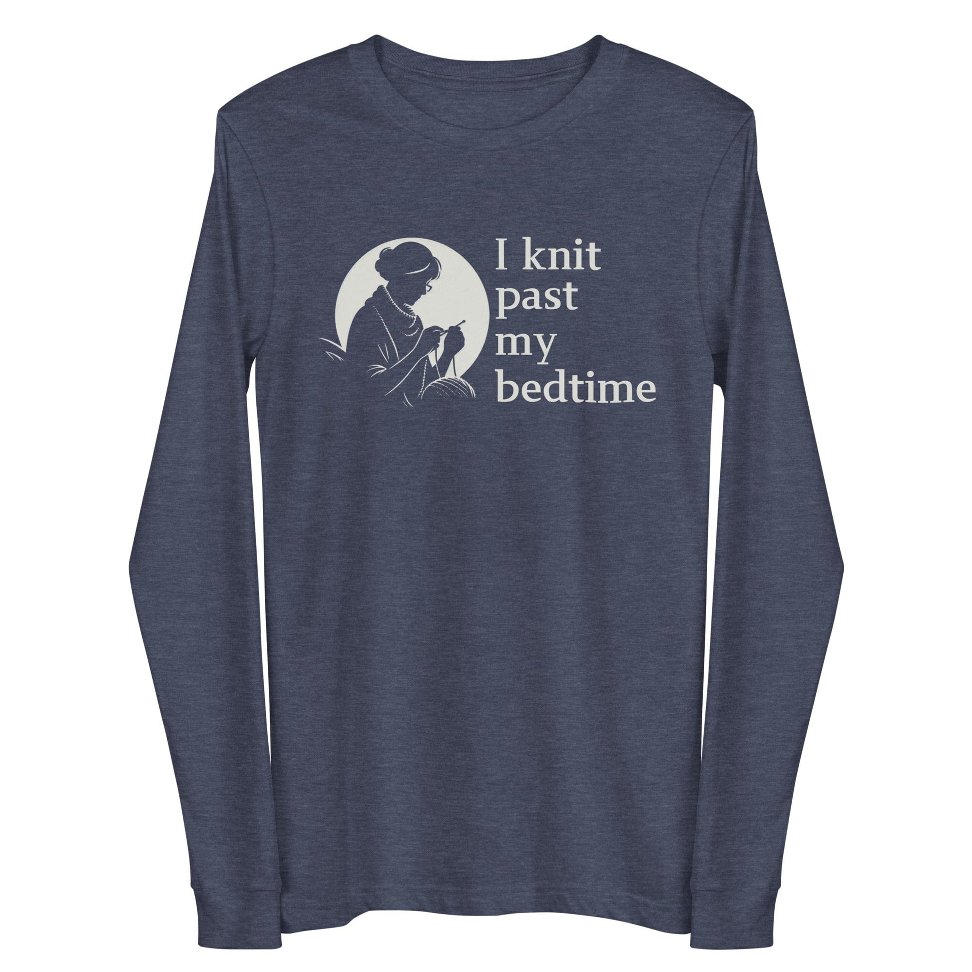 Knit Past My Bedtime Long Sleeve Tee Heather Navy / S