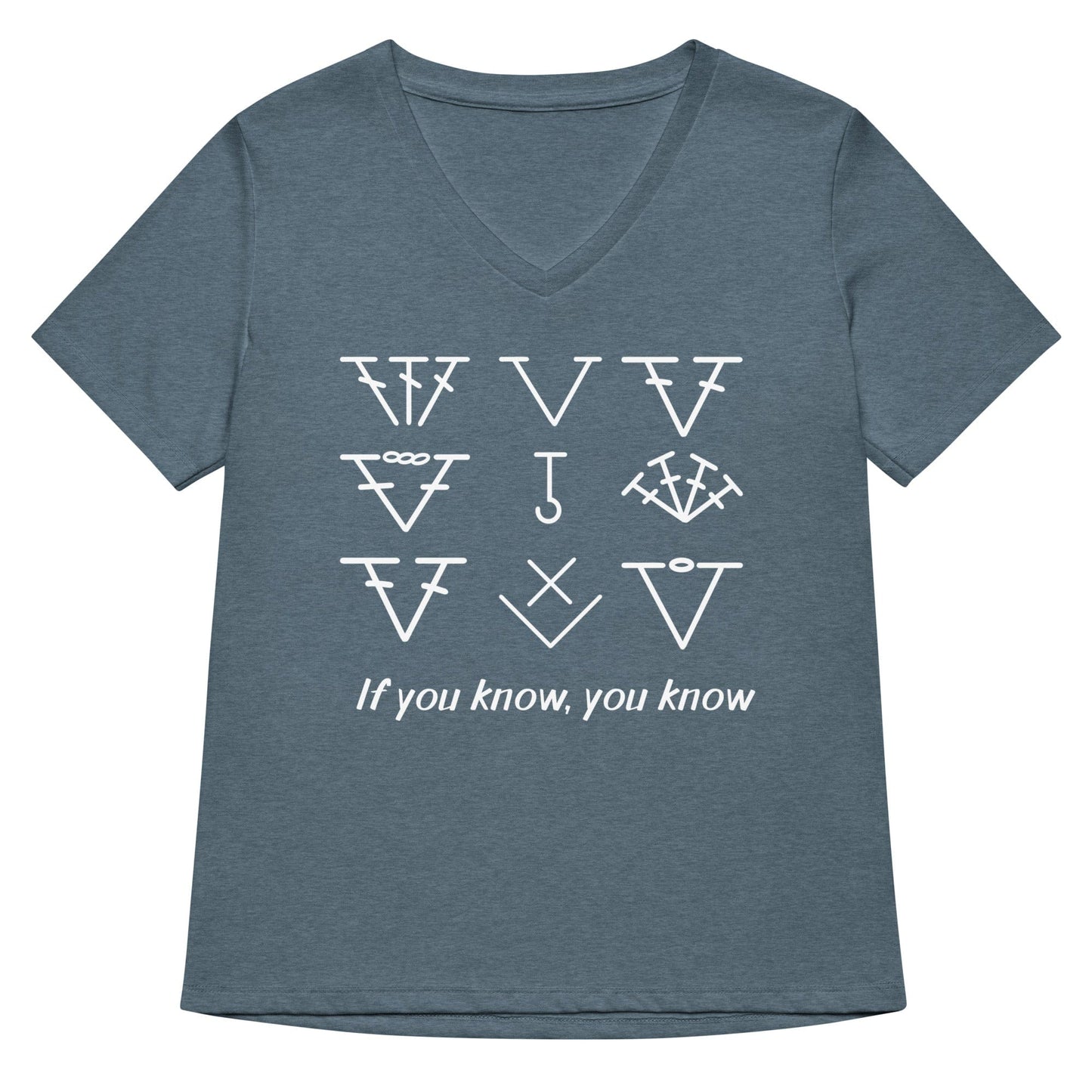 If you know, you know V Neck T-Shirt Heather Slate / S