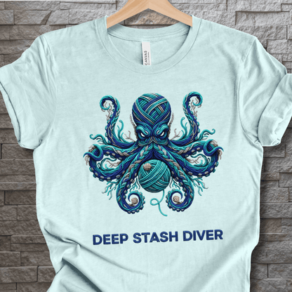 Deep Stash Divers T-Shirt Ice Blue / S