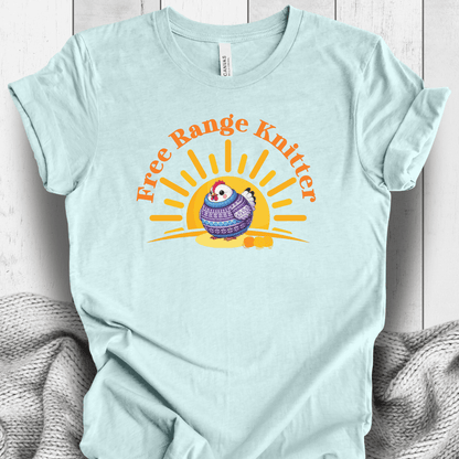 Free Range Knitter T-Shirt Ice Blue / S