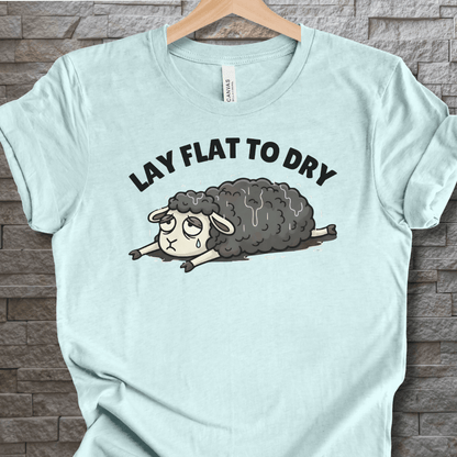 Lay Flat to Dry Sheep T-Shirt Ice Blue / S