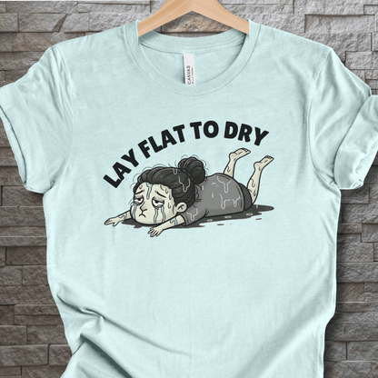 Lay Flat to Dry Woman T-Shirt Ice Blue / S