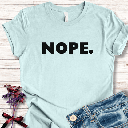 NOPE T-Shirt Ice Blue / S