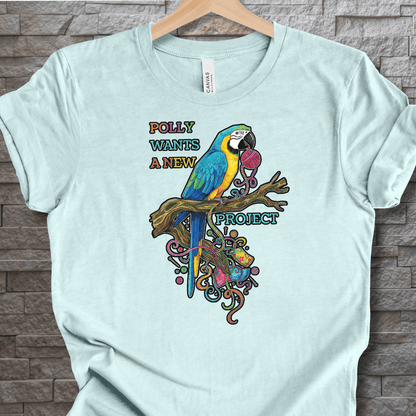 Polly Wants A New Project T-Shirt Ice Blue / S