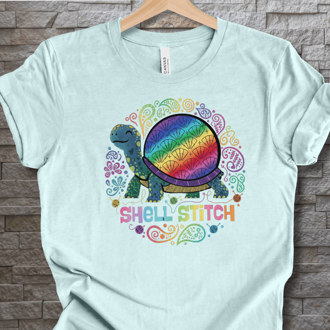 Shell Stitch T-Shirt Ice Blue / S