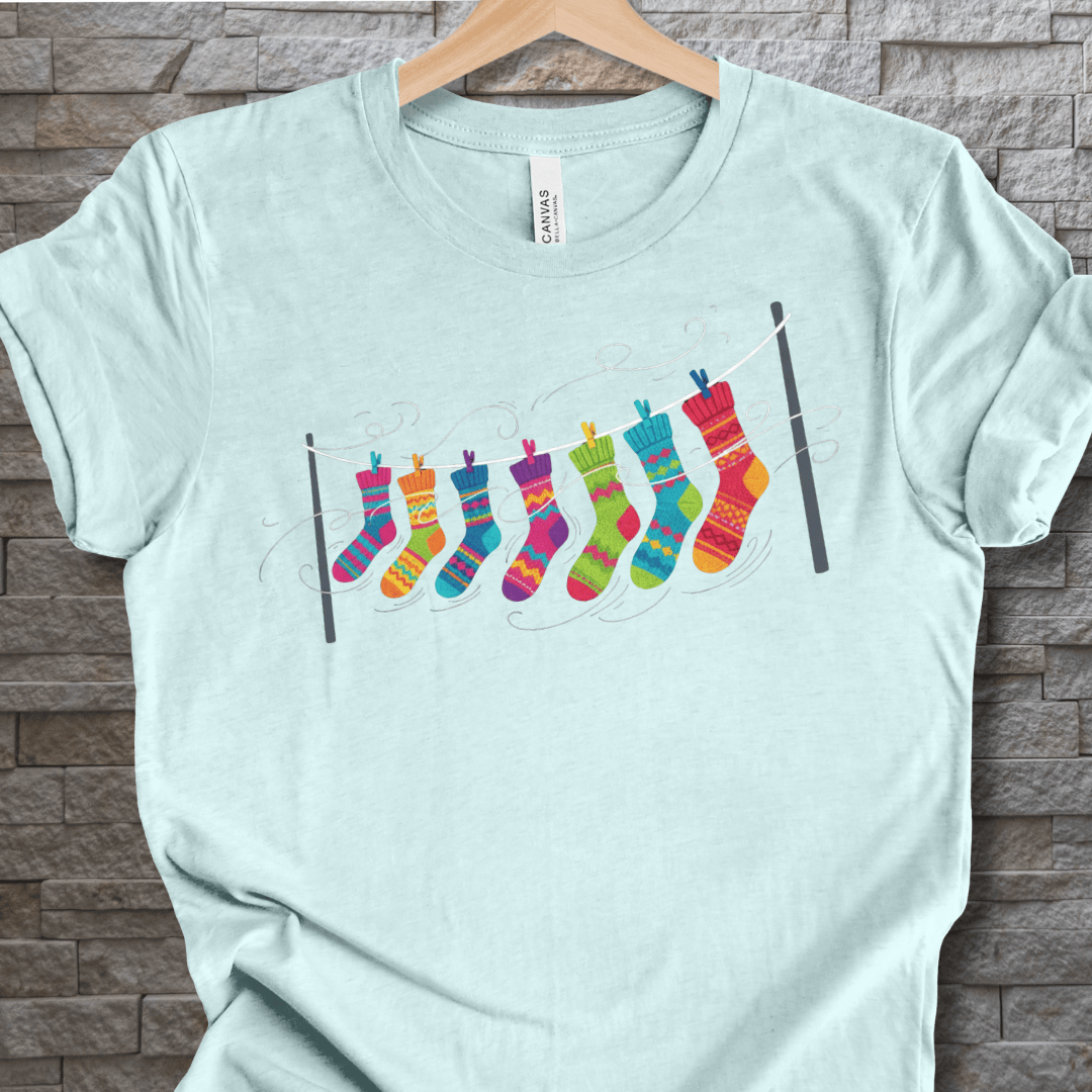 Sock Line T-Shirt Ice Blue / S